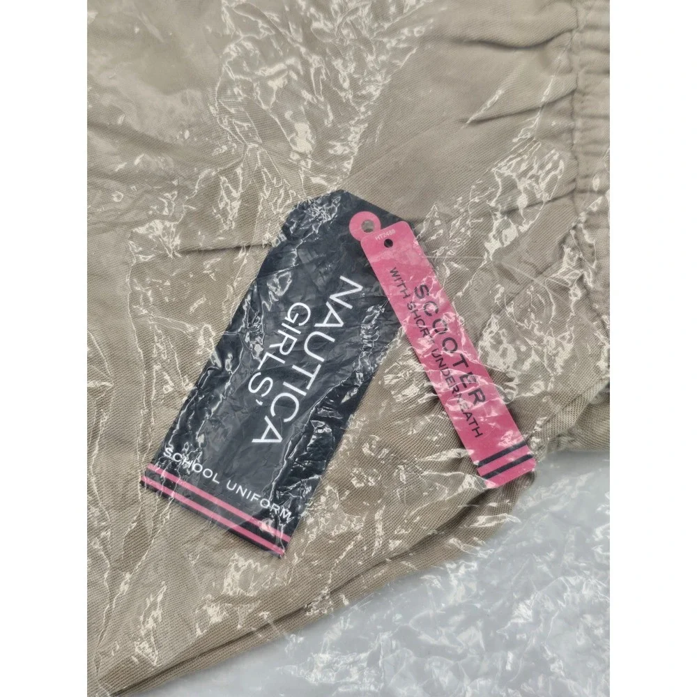 NWT Nautica Girls' Soft Touch Pull-On Skort - Color Khaki - Size 4 - Picture 8 of 12